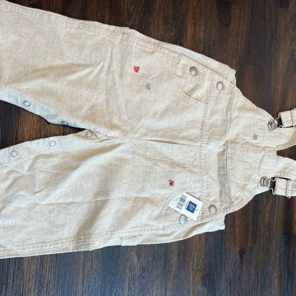 Linen Garden Overalls - Picture 2 of 7